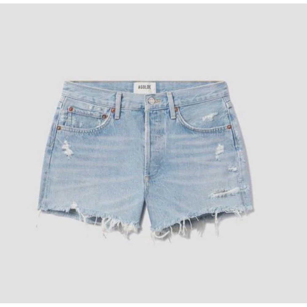 Agolde Parker Long Jean Shorts